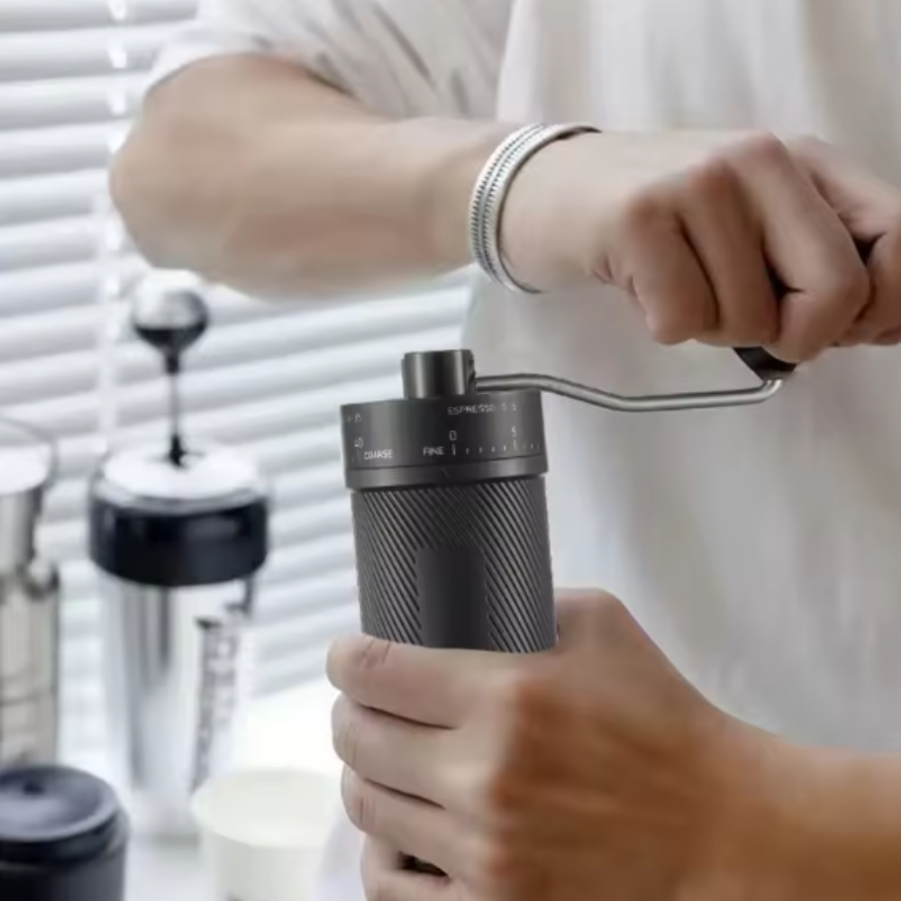 Gingira Alat Penggiling Kopi Manual Coffee Grinder Portable 40 Level - RH-210 Gambar produk Gingira Alat Penggiling Kopi Manual Coffee Grinder Portable 40 Level - RH-210 - 5