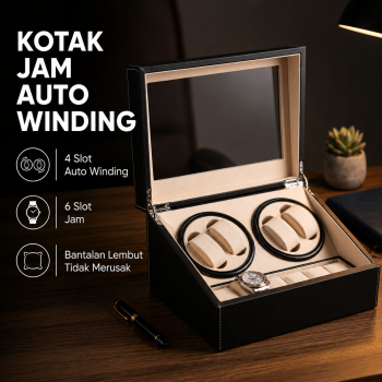 Rhodey Kotak Display Jam Tangan Automatic Winding Watch Box 4 Slot - EB220