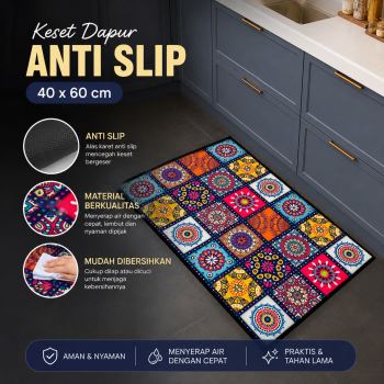YOMDID Keset Dapur Anti Slip Living Room Kitchen Balcony Rug - TO21E