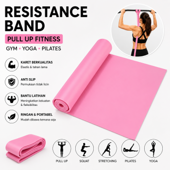 Slyz Resistance Band Pull Up Fitness Gym Yoga Pilates Anti Slip Karet - Slyz46