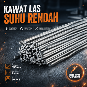 Taffware Kawat Las Flux Aluminium Electrode Suhu Rendah 330mm 20 PCS - M127271