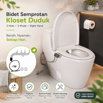 Samodra Semprotan Kloset Duduk Shower Bidet 2 Hole 2 Mode Right Hand - SM-2