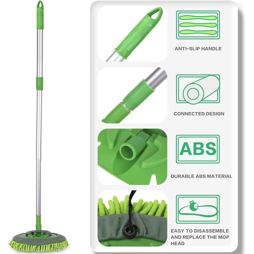 ZERO Telescopic Car Wash 2in1 Gagang Panjang Kain Pel Pembersih Mobil - BQL-005 Gambar produk ZERO Telescopic Car Wash 2in1 Gagang Panjang Kain Pel Pembersih Mobil - BQL-005 - 4