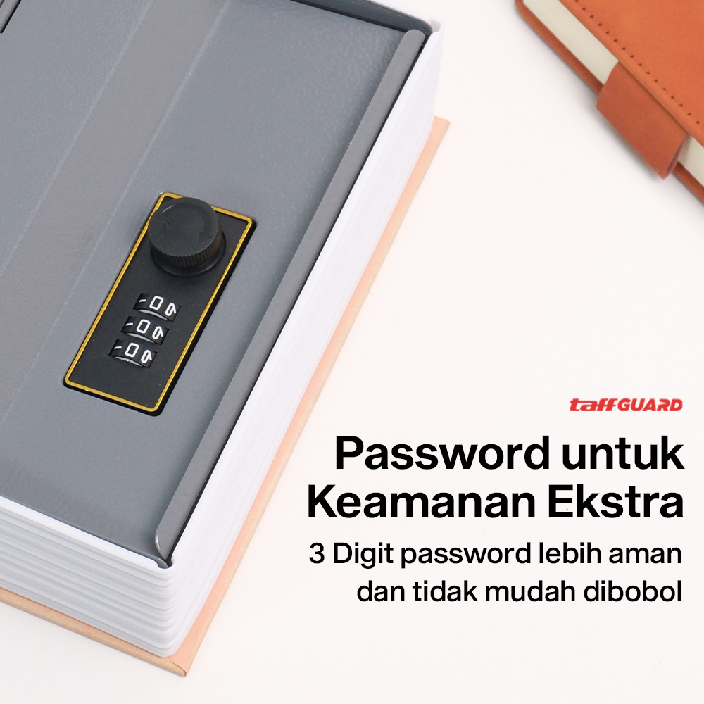TaffGUARD Kotak Buku Novel Security Box Password Lock Size S - KB-20P Gambar produk TaffGUARD Kotak Buku Novel Security Box Password Lock Size S - KB-20P - 2