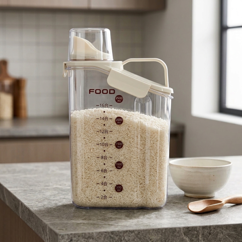 FOOD Toples Plastik Penyimpanan Makanan Storage Jar with Spout 2.8L - 710 Gambar produk FOOD Toples Plastik Penyimpanan Makanan Storage Jar with Spout 2.8L - 710 - 1