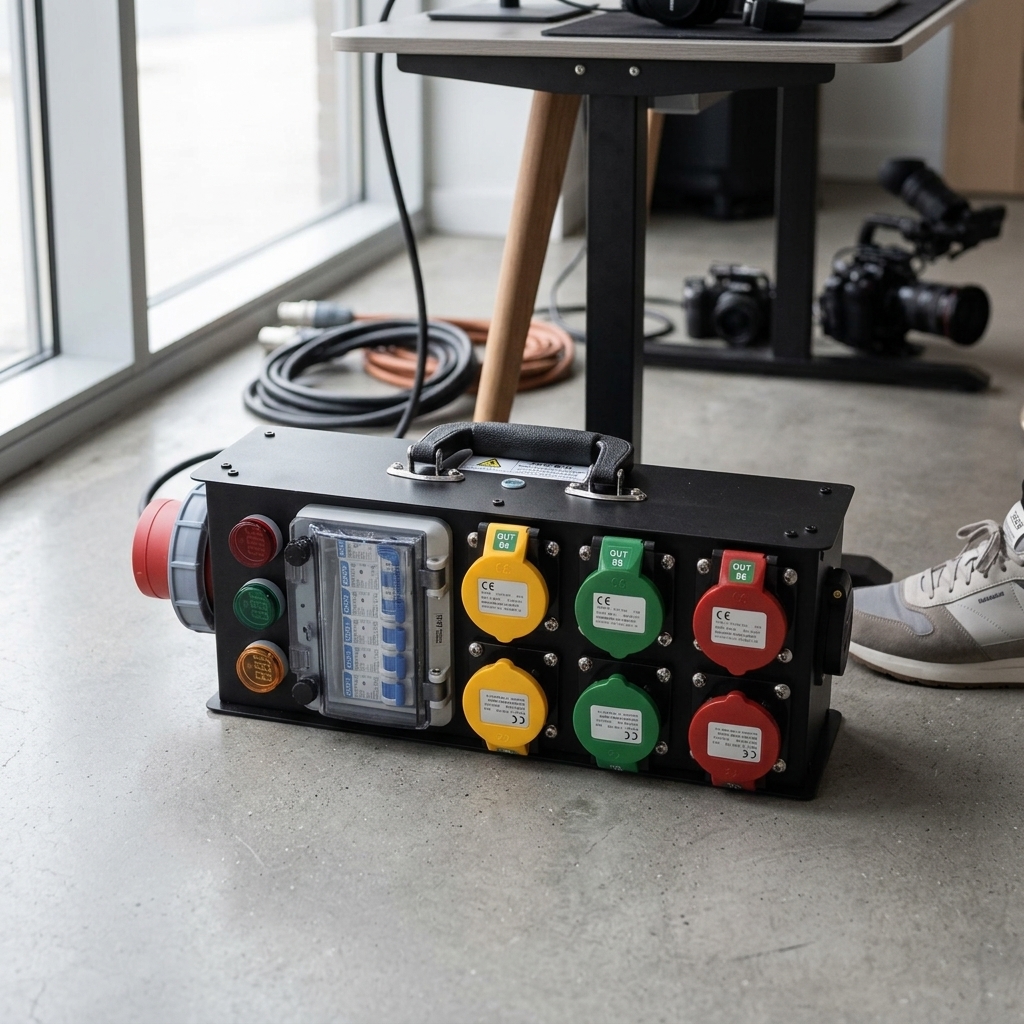 Elevox Power Distribution Box Channel Industrial Socket 3 Phase 32A - W-20 Gambar produk Elevox Power Distribution Box Channel Industrial Socket 3 Phase 32A - W-20 - 3