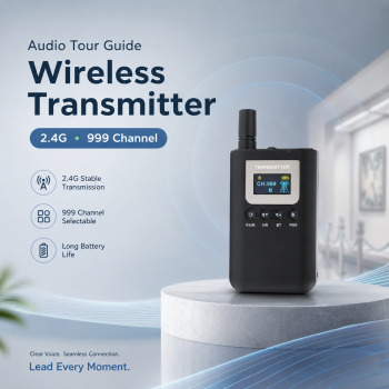 Yuxuan Audio Tour Guide Wireless Transmitter 2.4G 999 Channel Mic - 6410