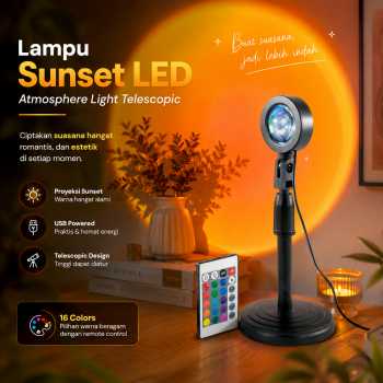 LTOON Lampu Sunset USB Telescopic LED Atmosphere Light Sunset Lamp - SS01