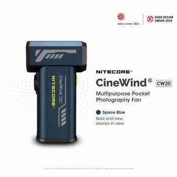 NITECORE Kipas Angin Portable CineWind Photography Fan 98000RPM 18W - CW20