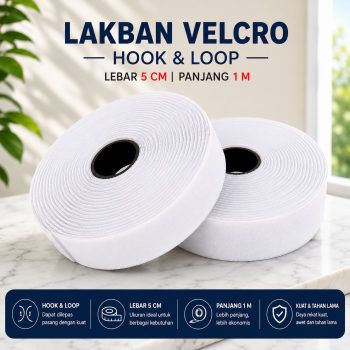 HAFINE Lakban Velcro Hook and Loop Magic Nylon Sticker - ZNK110