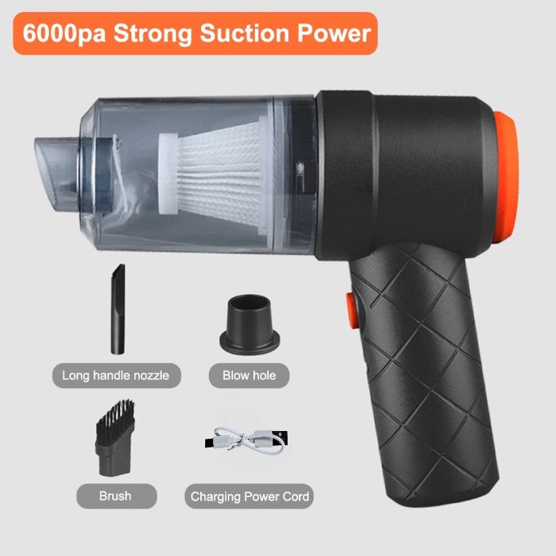 MOJOYCE Vacuum Cleaner Portable Cordless Penyedot Debu 6000Pa 1200mAh - YT-M2037 Gambar produk MOJOYCE Vacuum Cleaner Portable Cordless Penyedot Debu 6000Pa 1200mAh - YT-M2037 - 8