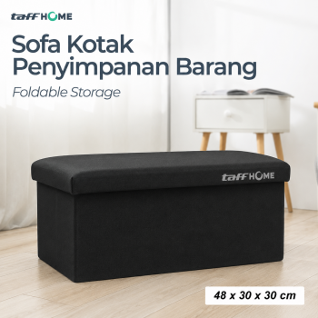 Gambar produk TaffHOME Sofa Kotak Penyimpanan Barang Foldable Storage Box 48x30x30cm - L170