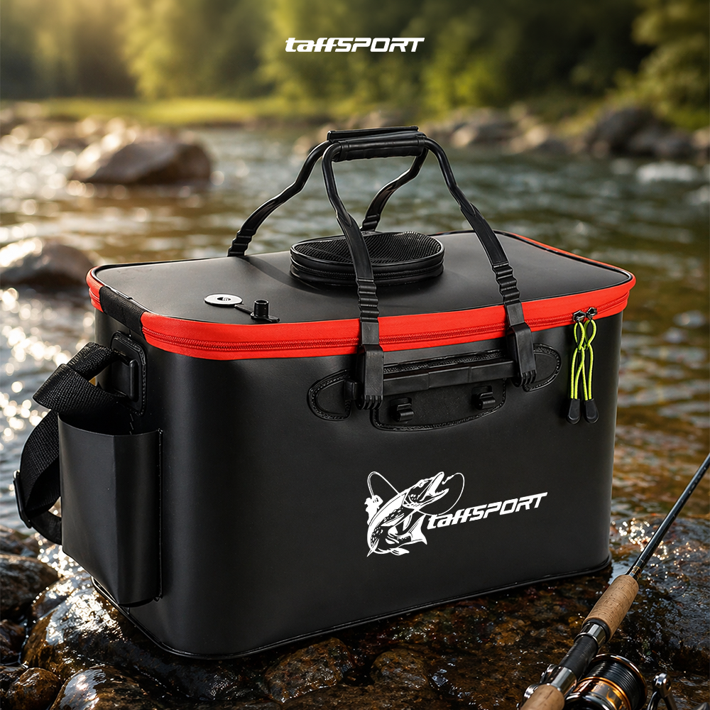 TaffSPORT Tas Pancing Ember Lipat Waterproof Fishing Bucket - JY0210 Gambar produk TaffSPORT Tas Pancing Ember Lipat Waterproof Fishing Bucket - JY0210 - 6