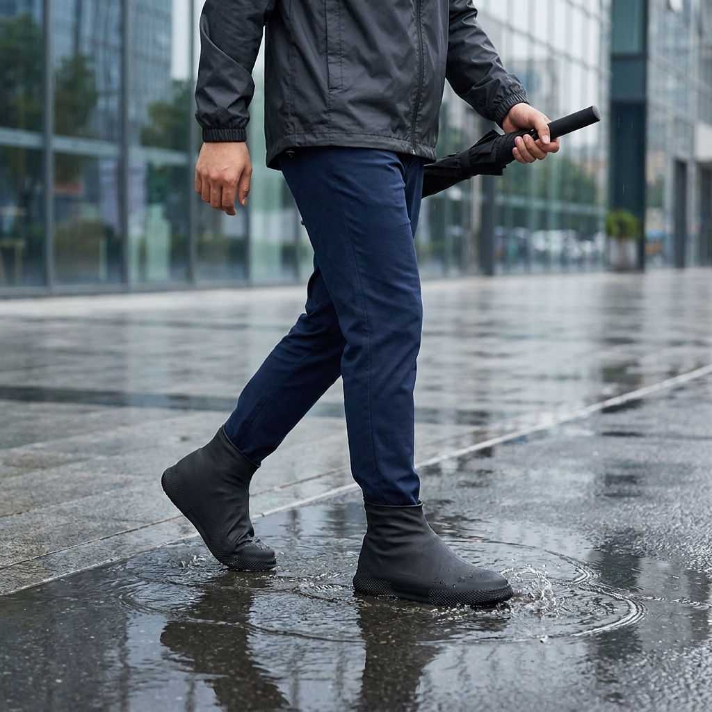 ZUOFILY Jas Hujan Sepatu Anti Air Rain Shoe Cover Latex Non Slip L - S-200 Gambar produk ZUOFILY Jas Hujan Sepatu Anti Air Rain Shoe Cover Latex Non Slip L - S-200 - 5