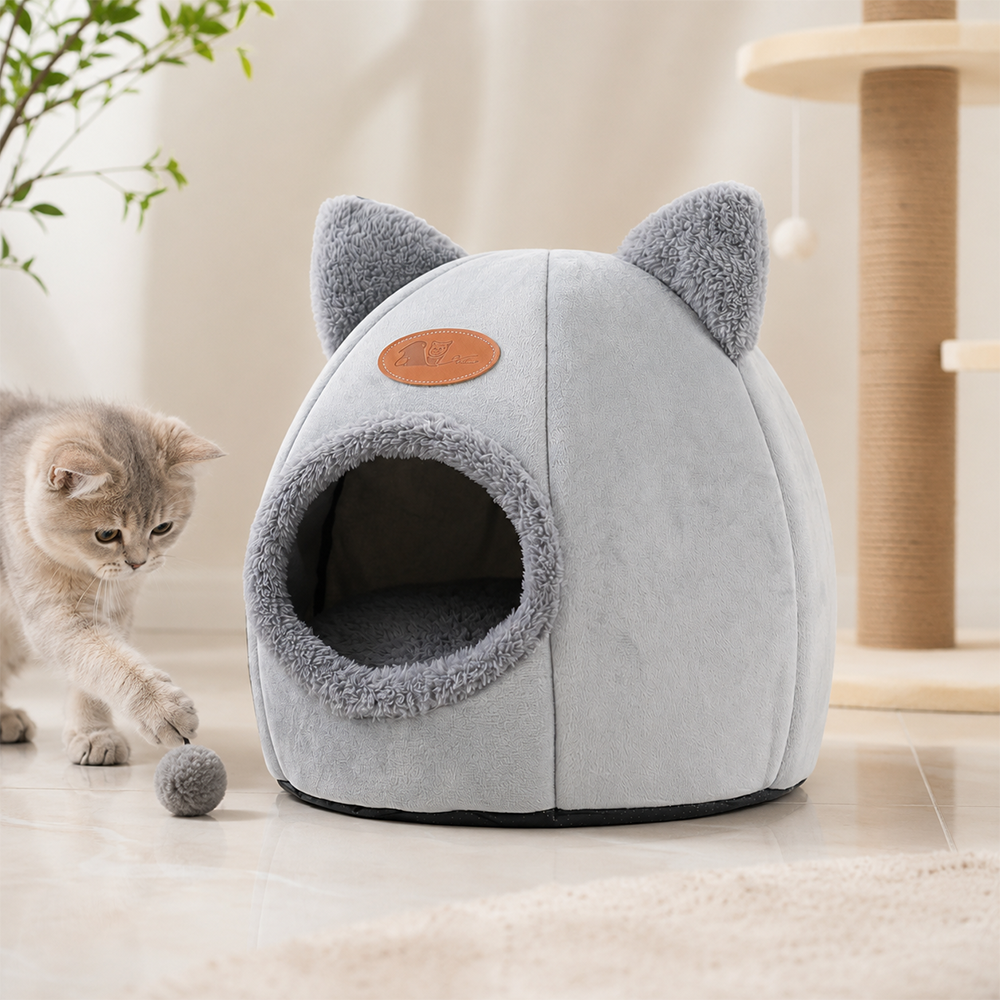 AOXIN Tempat Tidur Hewan Peliharaan Kucing Cat House Tent M - HTC01 Gambar produk AOXIN Tempat Tidur Hewan Peliharaan Kucing Cat House Tent M - HTC01 - 5