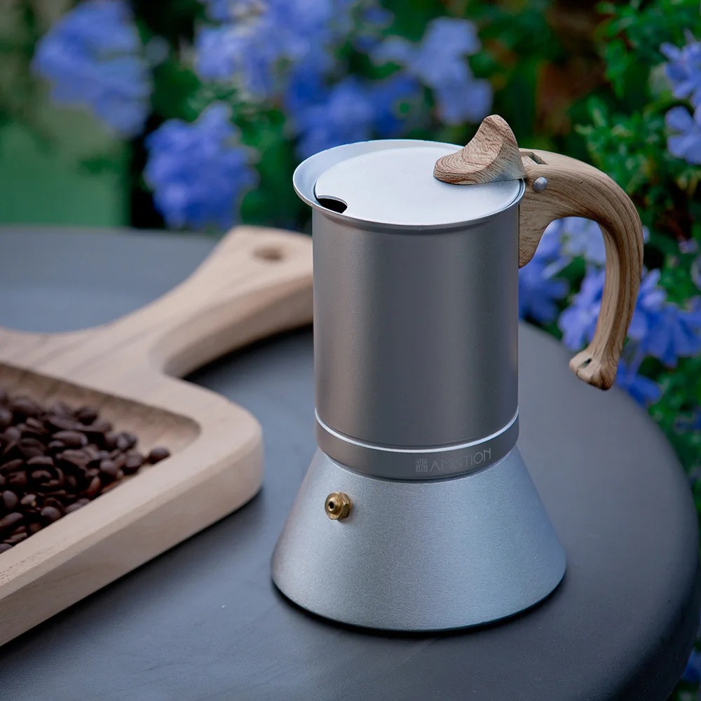One Two Cups Moka Pot Teko Kopi Espresso Coffee Maker Stovetop 3 Cups 150ml - Z75 Gambar produk One Two Cups Moka Pot Teko Kopi Espresso Coffee Maker Stovetop 3 Cups 150ml - Z75 - 1