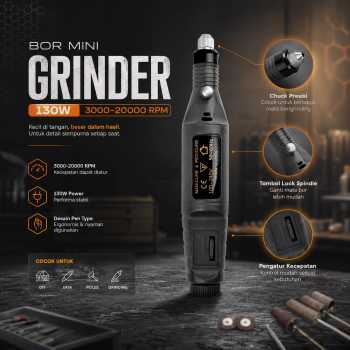 Gambar produk XINGWEIQIANG Bor Mini Grinder Polishing Electric Drill Adjustable 130W - KJ005