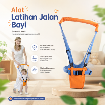 Gambar produk MoonWalker Alat Latihan Jalan Bayi Baby Assistant Harnesses - MW048