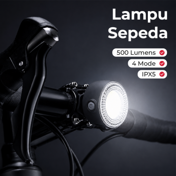 BUCKLOS Lampu Sepeda Depan LED Rechargeable Waterproof 400mAh - VL-80