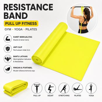 Slyz Resistance Band Pull Up Fitness Gym Yoga Pilates Anti Slip Karet - Slyz46