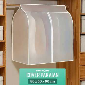 TaffHOME Cover Pakaian Gaun Jas Anti Debu PEVA 80x50x90cm - CY-08