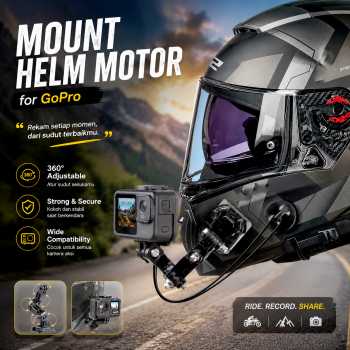 Gambar produk Ruigpro Mount Helm Motor Full Face for GoPro - GP20