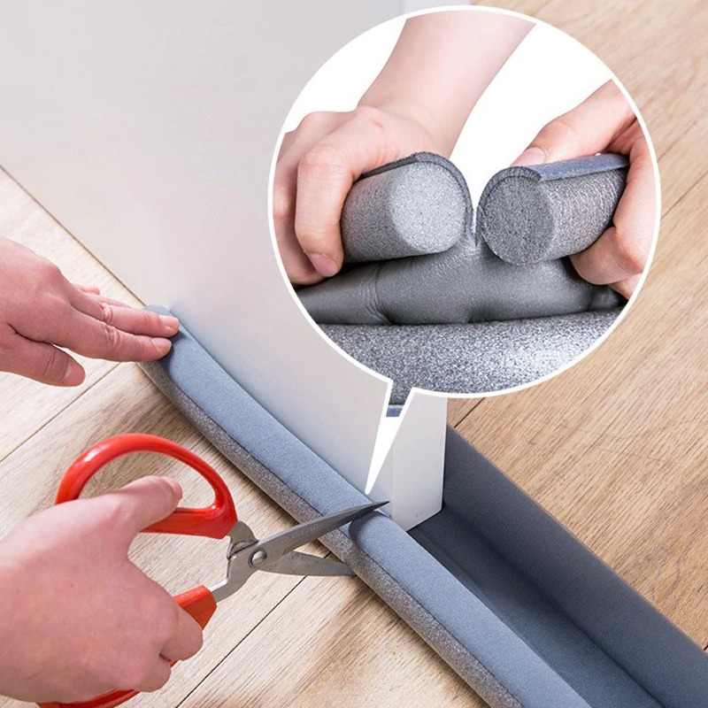 TaffHOME Lis Penutup Celah Pintu Penghalang Debu Door Bottom Seal 90cm - FF54 Gambar produk TaffHOME Lis Penutup Celah Pintu Penghalang Debu Door Bottom Seal 90cm - FF54 - 2