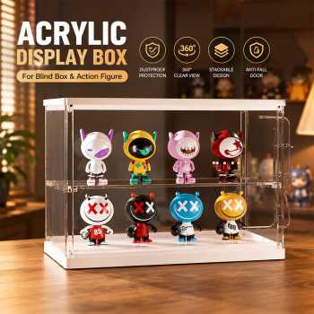 HEB Action Figure Box Acrylic Display Kotak Pajangan Mainan Blindbox - TF-2110