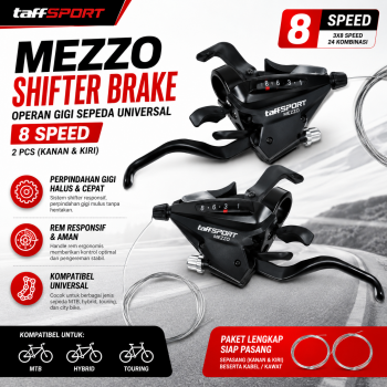 TaffSPORT Mezzo Shifter Brake Operan Gigi Sepeda Universal 2 PCS - ST-EF65
