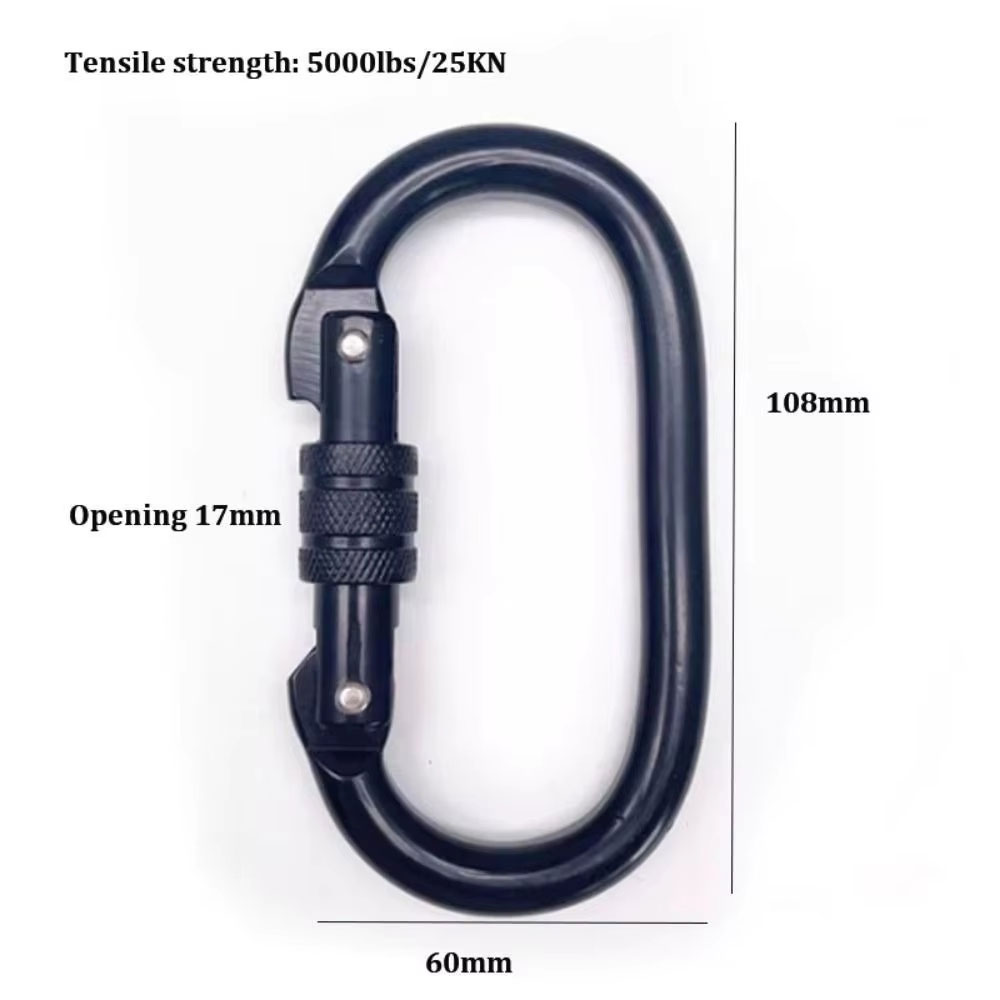 Gambar produk BYANG Gantungan Carabiner Panjat Tebing O Type Oval Alloy Steel 25kN - Y30 - 7