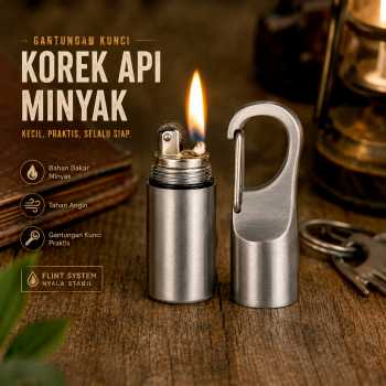 Gambar produk Dolphin Gantungan Kunci Korek Api Lighter Waterproof - 1989