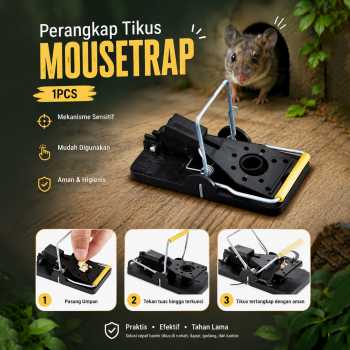 BAIT Jebakan Perangkap Tikus Jepitan Highly Sensitive Mousetrap 1 PCS - B-11