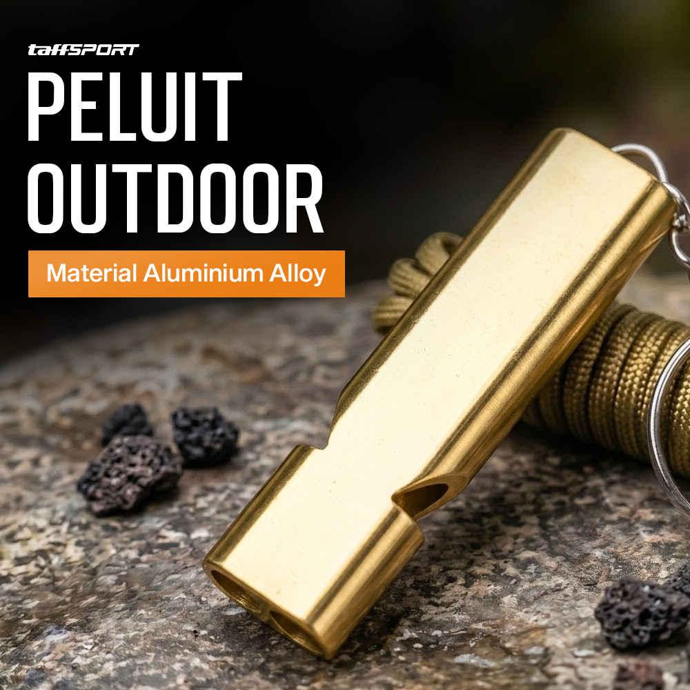 TaffSPORT Gantungan Kunci Peluit Aluminium Outdoor Whistle - Z648 Gambar produk TaffSPORT Gantungan Kunci Peluit Aluminium Outdoor Whistle - Z648 - Utama