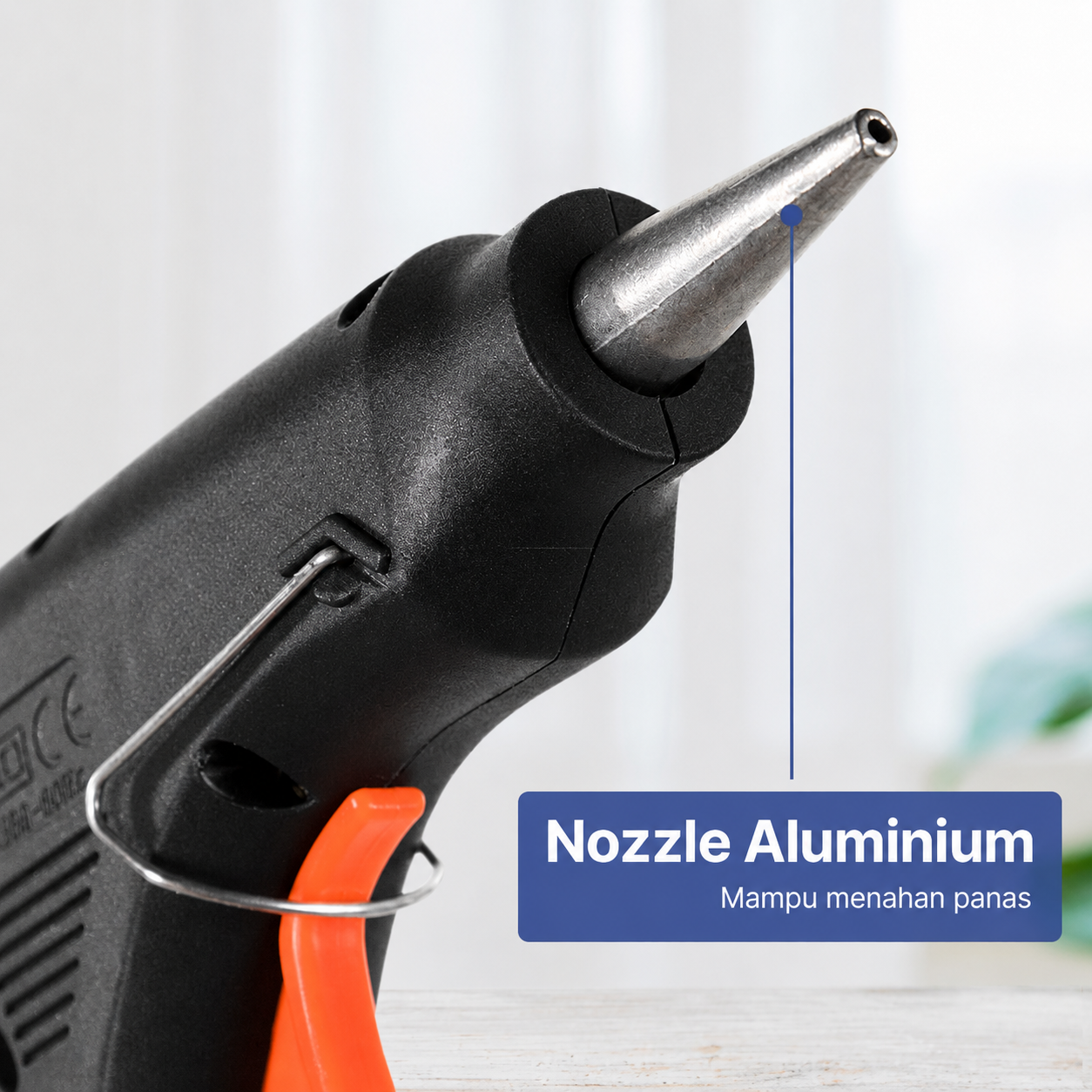 JOT Hot Melt Glue Gun Heating Tool Pistol Lem Tembak Panas 20W - QT-302 Gambar produk JOT Hot Melt Glue Gun Heating Tool Pistol Lem Tembak Panas 20W - QT-302 - 2