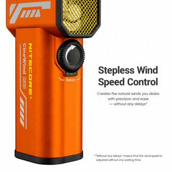 Gambar produk NITECORE Kipas Angin Portable CineWind Photography Fan 98000RPM 18W - CW20 - 5