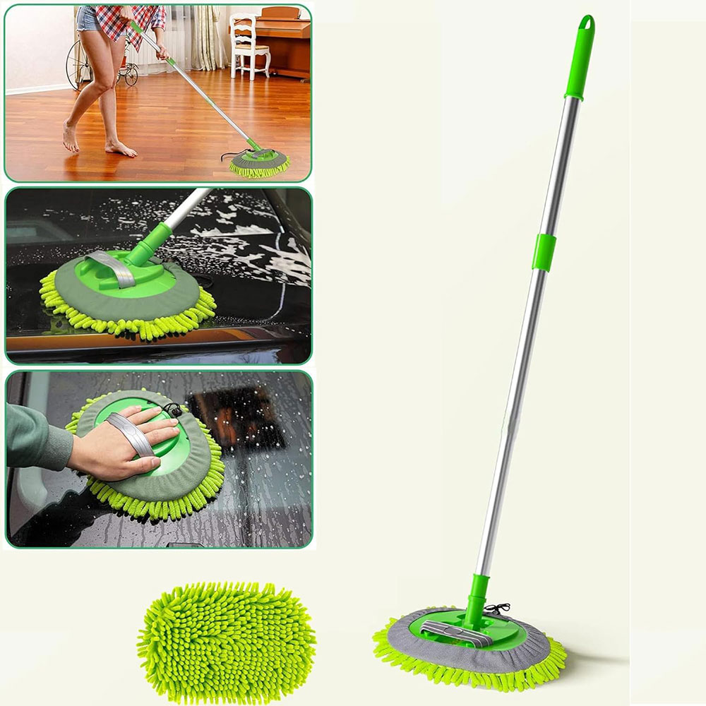 ZERO Telescopic Car Wash 2in1 Gagang Panjang Kain Pel Pembersih Mobil - BQL-005 Gambar produk ZERO Telescopic Car Wash 2in1 Gagang Panjang Kain Pel Pembersih Mobil - BQL-005 - 2