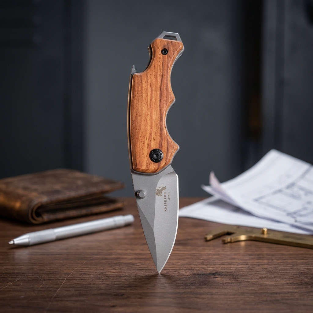 KNIFEZER Pisau Lipat Mini Folding Tactical Survival Outdoor Knife - ED5044 Gambar produk KNIFEZER Pisau Lipat Mini Folding Tactical Survival Outdoor Knife - ED5044 - 3