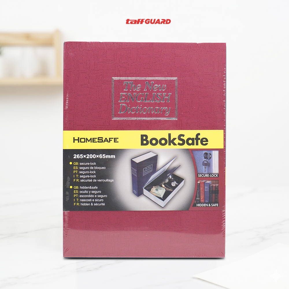 TaffGUARD Brankas Buku Kamus Kunci Manual Anti Maling Hidden Safe Box Besar - KB-10L Gambar produk TaffGUARD Brankas Buku Kamus Kunci Manual Anti Maling Hidden Safe Box Besar - KB-10L - Kemasan