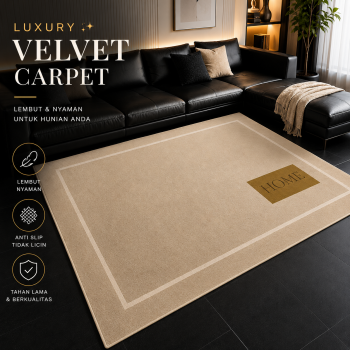 IBNUNU Karpet Lantai Permadani Lembut Luxury Velvet Carpet - IB19