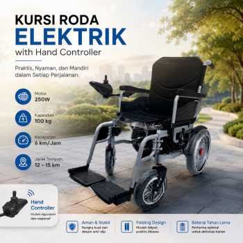 TaffOmicron Kursi Roda Elektrik Lipat Wheelchair Hand Controller 250W - TW-100W