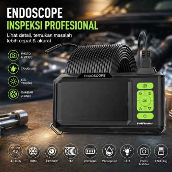 Taffware Kamera Endoskop Industrial Borescope 4.3 Inch Photo Video 5M - T31