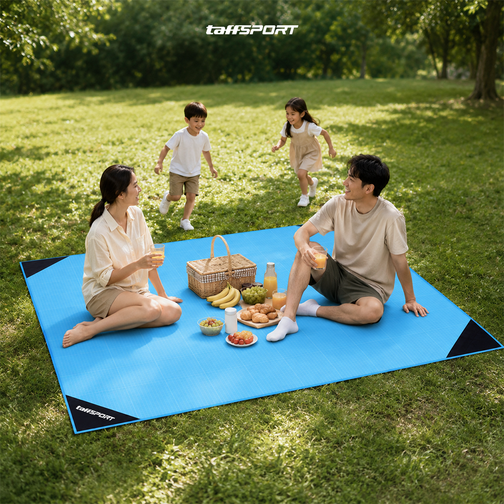 TaffSPORT Tikar Lipat Matras Camping Piknik Waterproof Mat 1.4x1.52M - FS-007 Gambar produk TaffSPORT Tikar Lipat Matras Camping Piknik Waterproof Mat 1.4x1.52M - FS-007 - 7