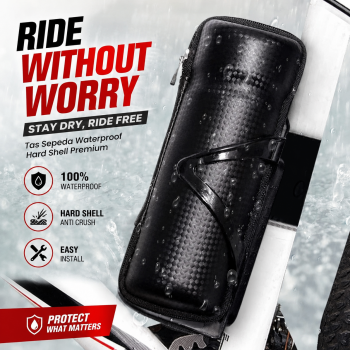 Gambar produk Chebilu Tas Sepeda Bottle Cage Capsule Bike Bag Waterproof Hard Shell