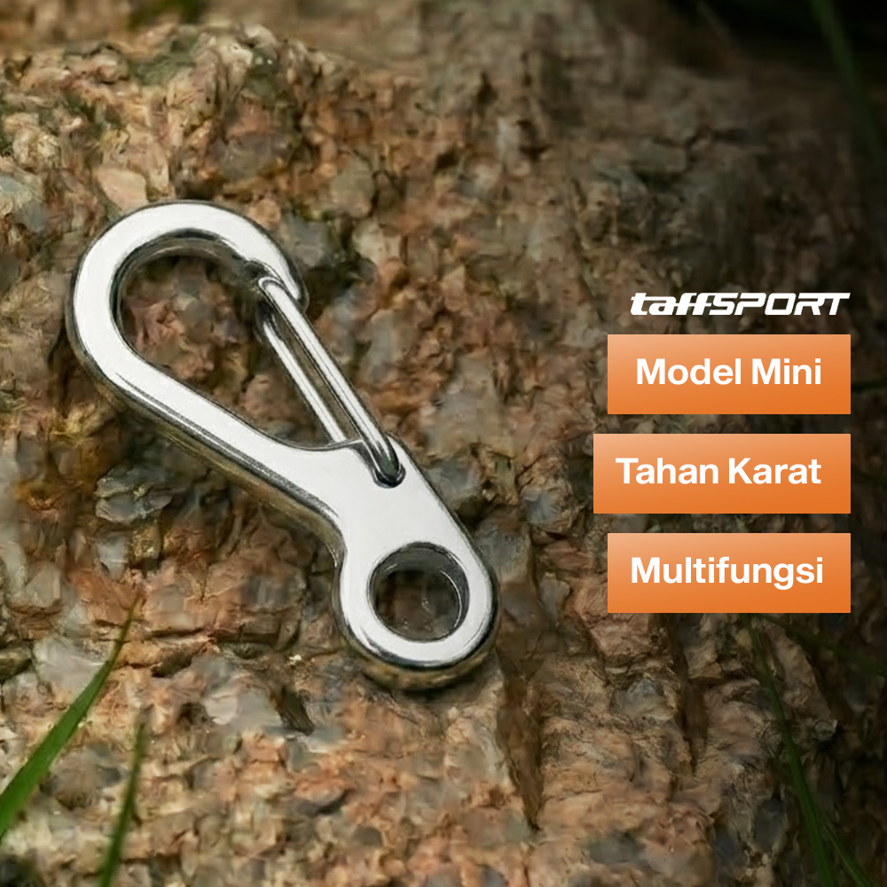 TaffSPORT Karabiner Mini Gantungan Kunci Keychain Hanging Buckle - AT10 Gambar produk TaffSPORT Karabiner Mini Gantungan Kunci Keychain Hanging Buckle - AT10 - Utama