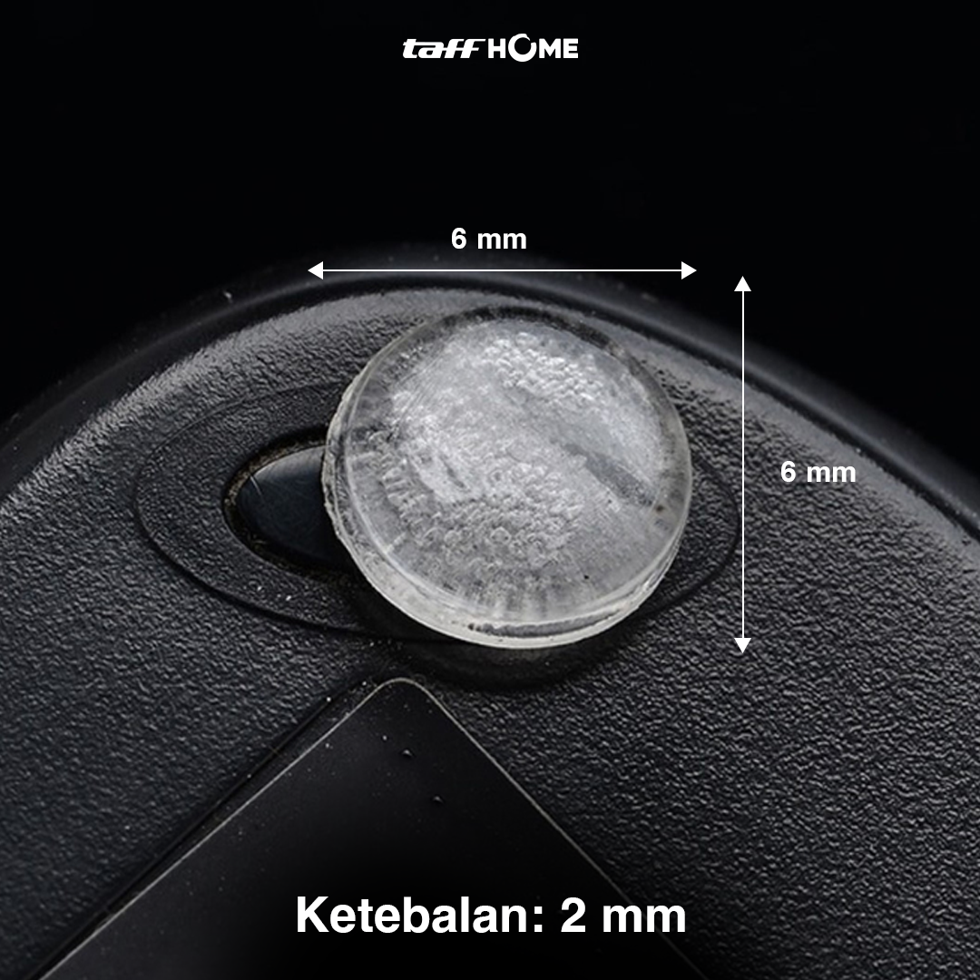 TaffHOME Sticker Silikon Bumper Benturan Pintu Door Stopper 50 PCS Hemispherical - FZL11 Gambar produk TaffHOME Sticker Silikon Bumper Benturan Pintu Door Stopper 50 PCS Hemispherical - FZL11 - 8