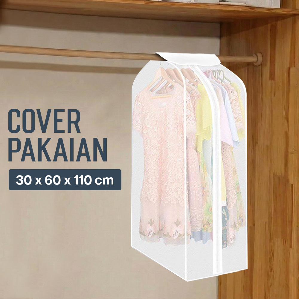 YIXIN Cover Anti Debu Pakaian Dustproof Organizer 60x30x110cm - PEVA Gambar produk YIXIN Cover Anti Debu Pakaian Dustproof Organizer 60x30x110cm - PEVA - Utama