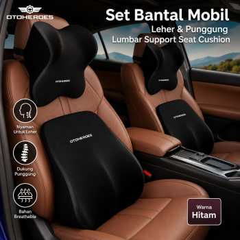 OTOHEROES Set Bantal Mobil Leher Punggung Lumbar Support Seat Cushion - NR-2