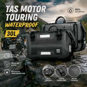Blinkminds Tas Motor Touring Saddle Pannier Anti Slip Waterproof 30L - BM08