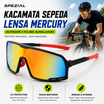 SPEZIAL Kacamata Sepeda Lensa Mercury Outdoor Cycling Sunglasses - S-99