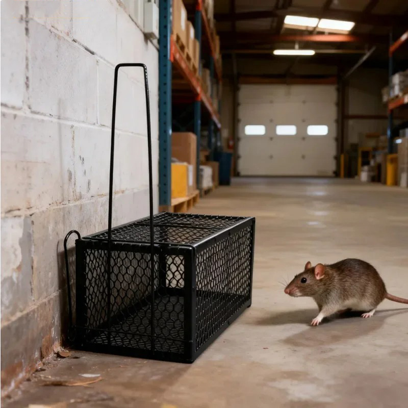 HOMEFI Jebakan Perangkap Tikus Kandang Besi Automatic Mousetrap - B-30 Gambar produk HOMEFI Jebakan Perangkap Tikus Kandang Besi Automatic Mousetrap - B-30 - 5